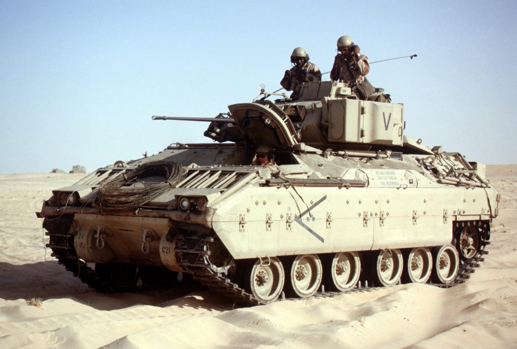 US M2A1 Bradley deployed to Saudi Arabia during Operation Desert Shield 1